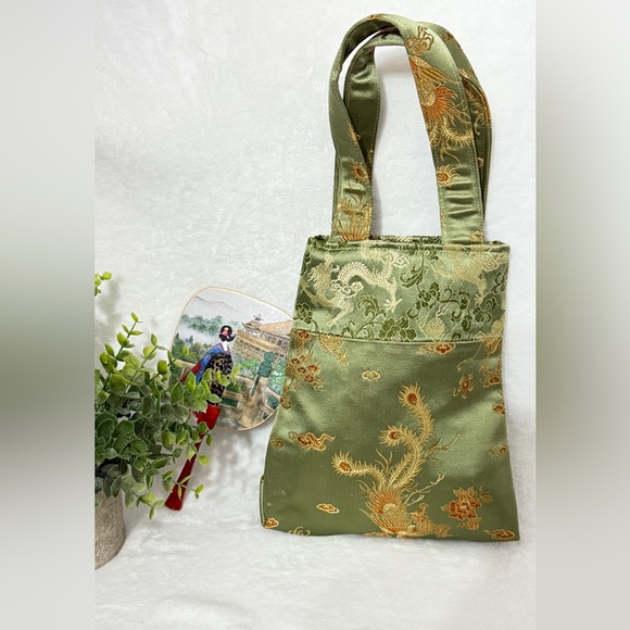 Asian Oriental Beautiful Handbag Purse - Picture 3 of 12